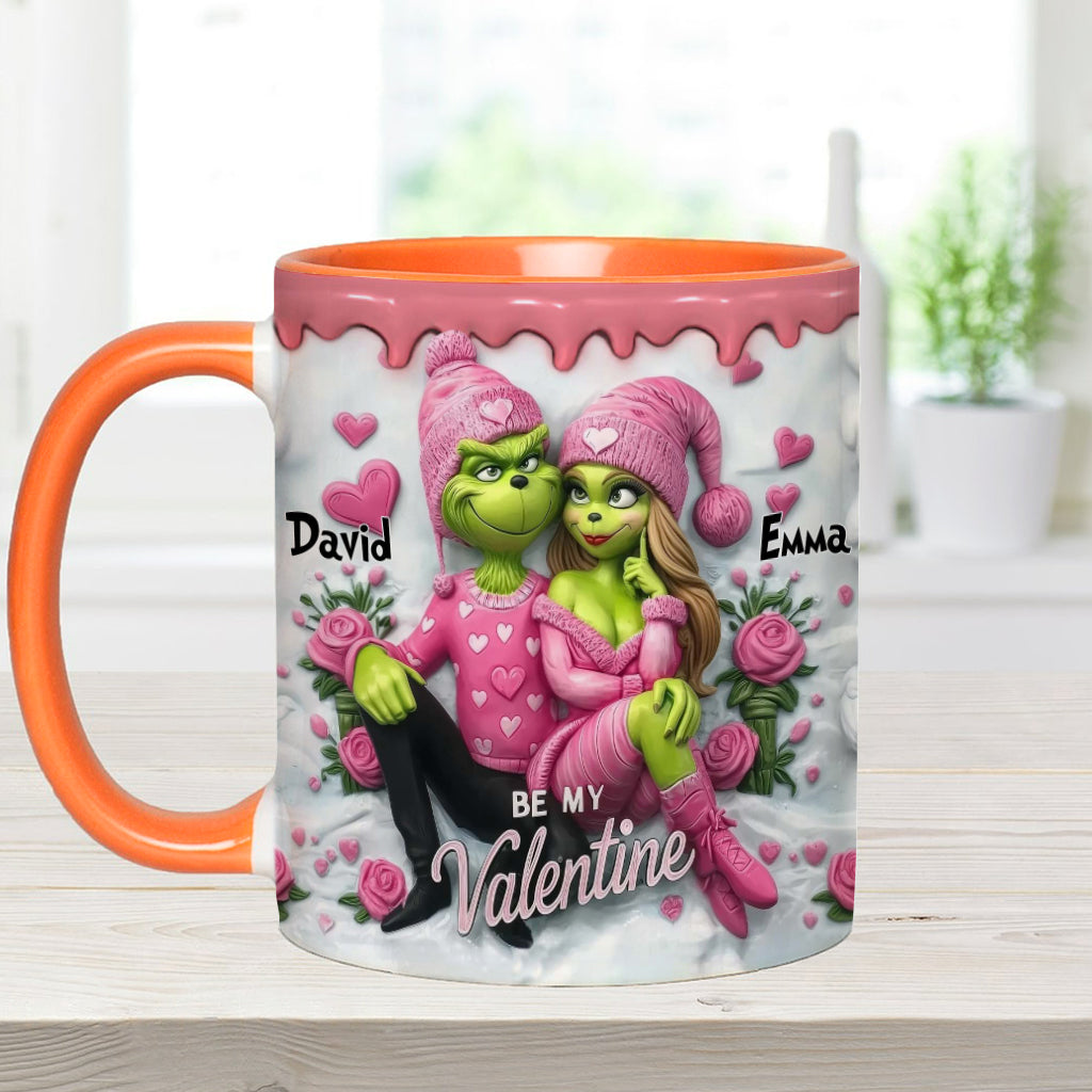 Personalized Valentine's Accent Mug Custom Name Couples Gift Accent Mug GradoCreations