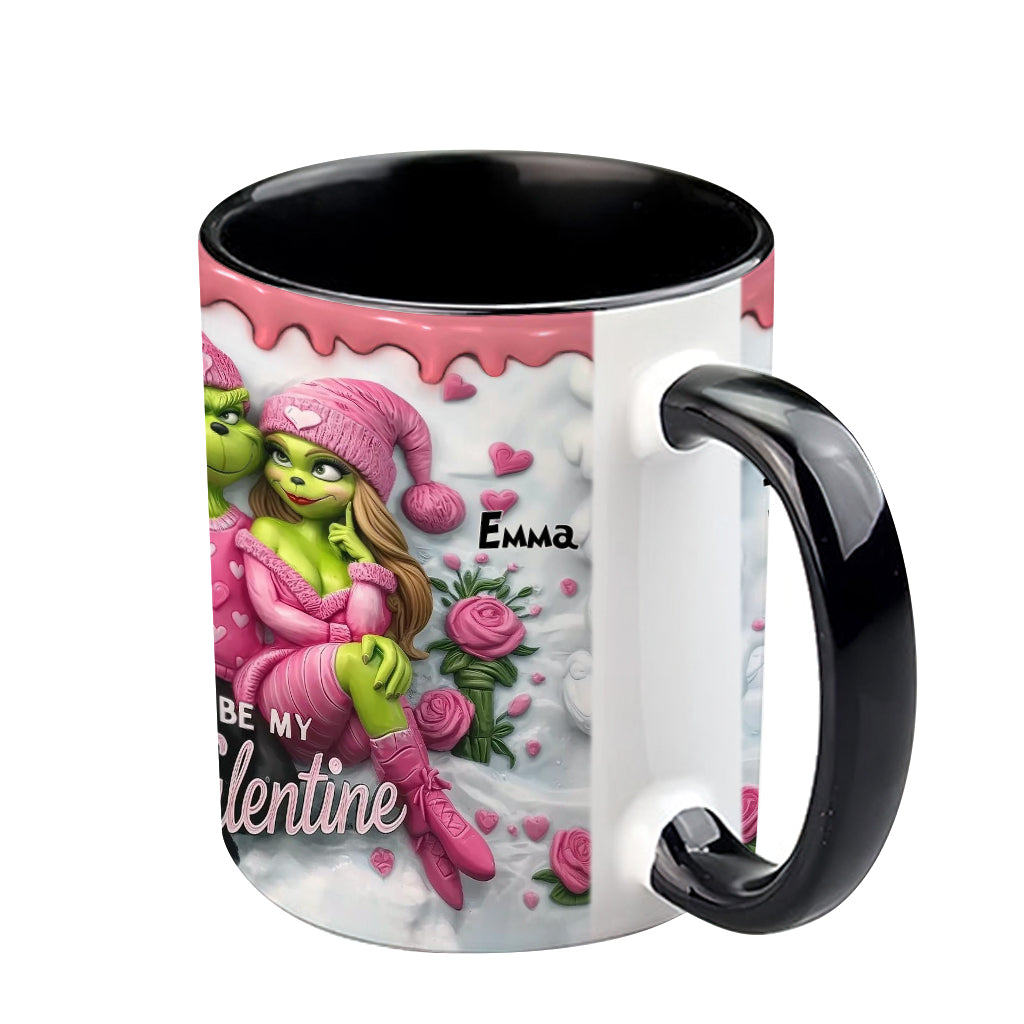 Personalized Valentine's Accent Mug Custom Name Couples Gift Accent Mug GradoCreations