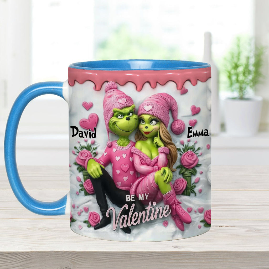 Personalized Valentine's Accent Mug Custom Name Couples Gift Accent Mug GradoCreations