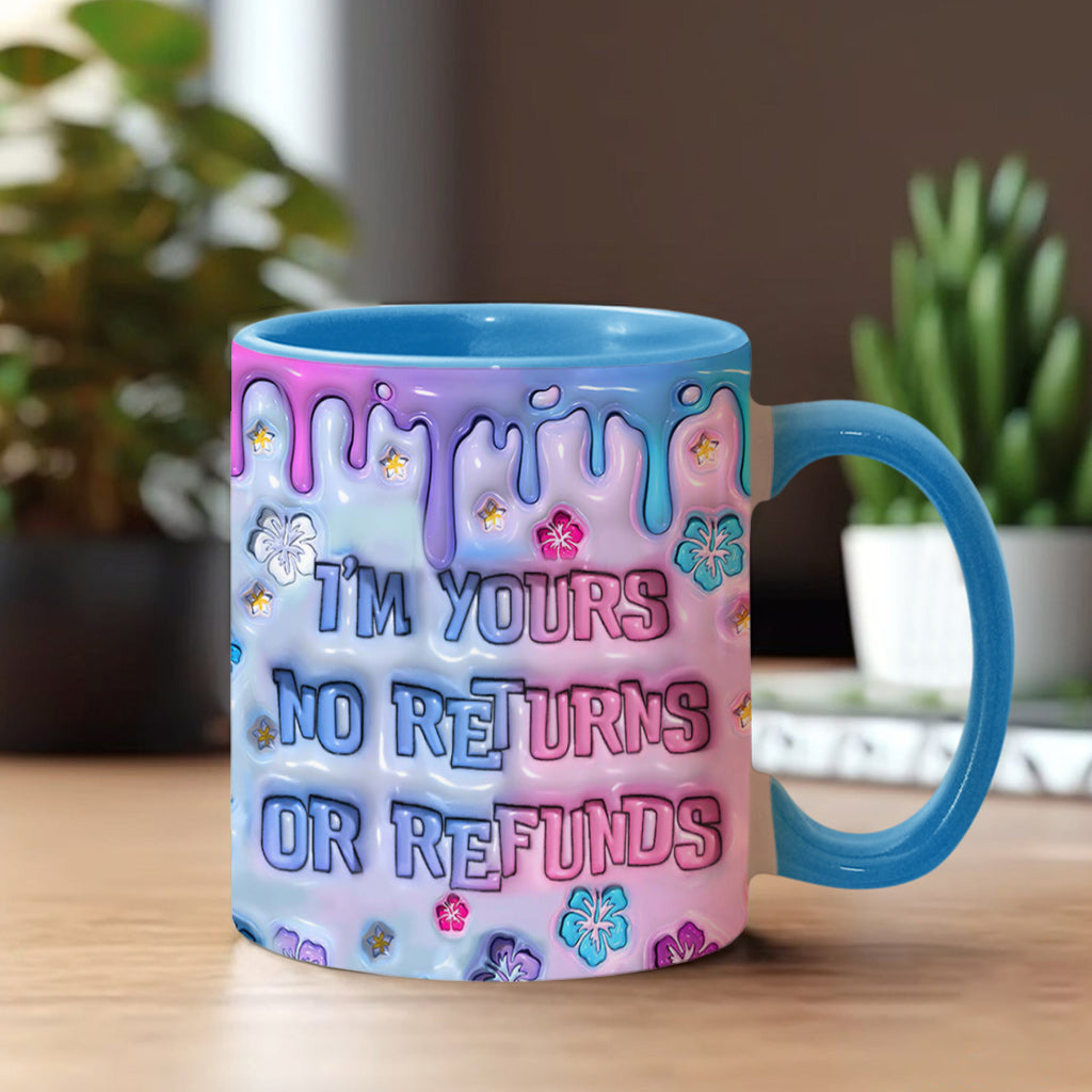 Personalized Ohana Accent Mug Custom Name Gift for Partner Accent Mug GradoCreations