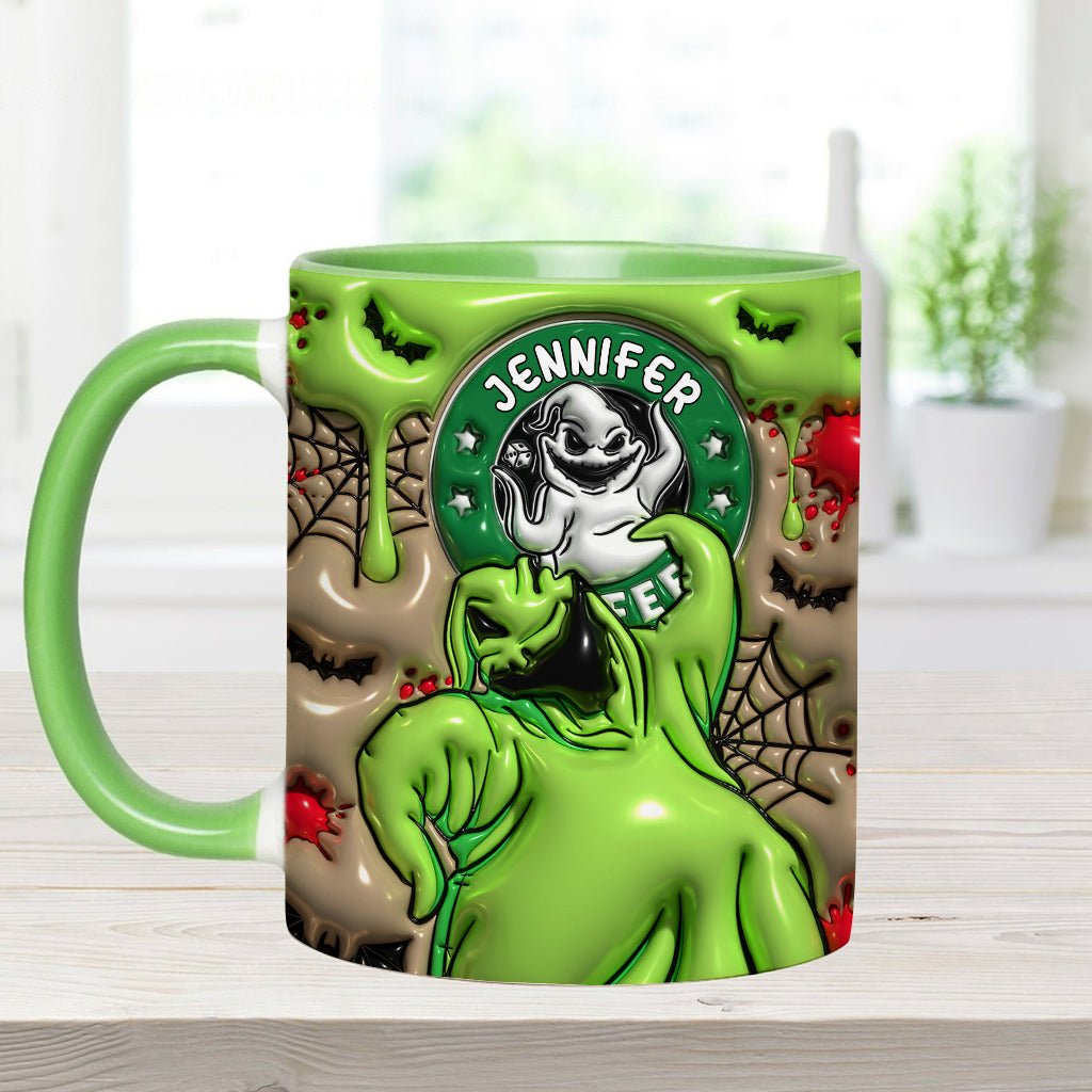 Personalized Halloween Accent Mug Custom Name Gift Idea Accent Mug GradoCreations