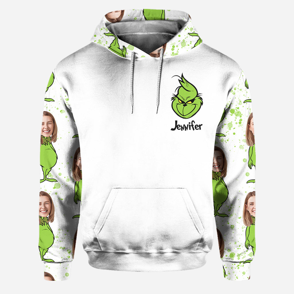Personalized Grinch Hoodie & Leggings Set Custom Name Gift for Christmas Hoodie & Leggings GradoCreations