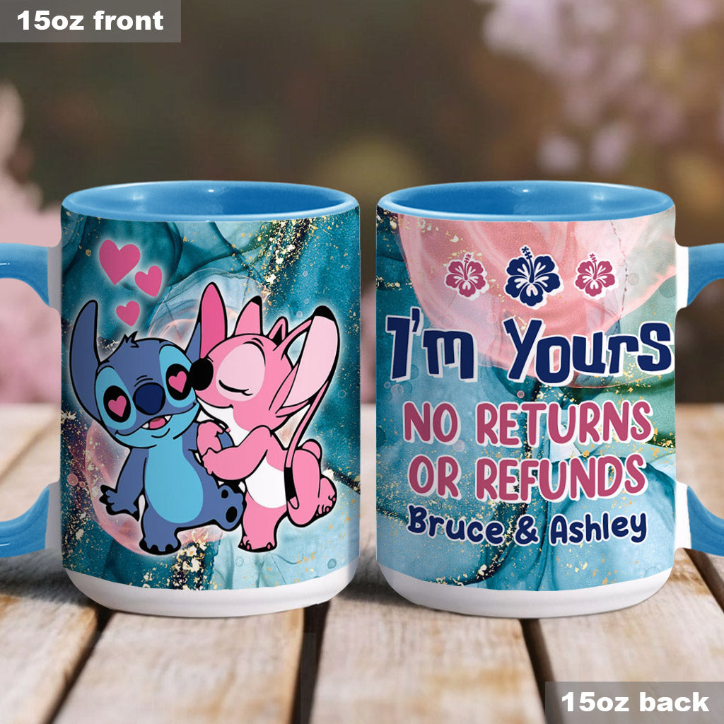 Personalized Ohana Accent Mug Custom Name Gift for Couples Accent Mug GradoCreations
