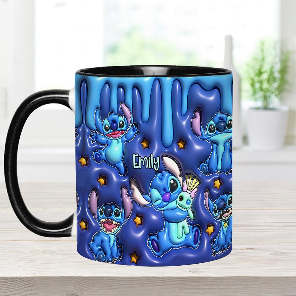 Personalized Ohana Accent Mug Custom Name Gift for Family Accent Mug GradoCreations