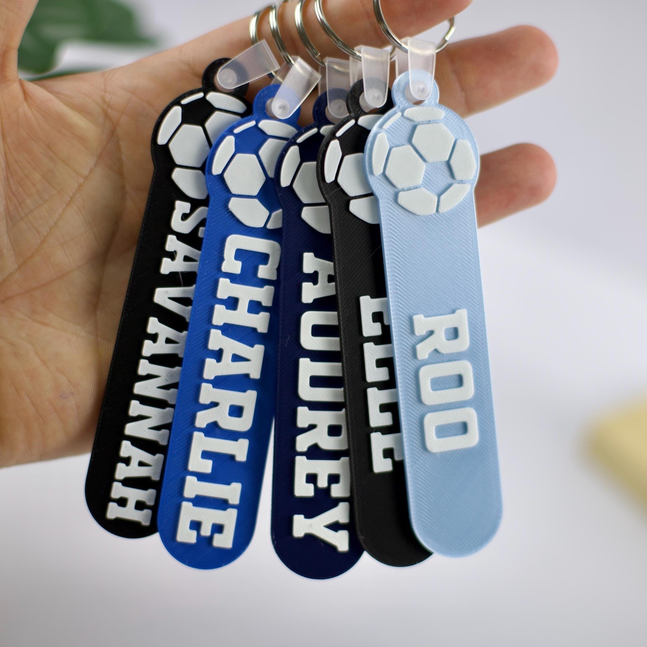 Personalized Soccer Bag Tag Keychain Custom Name Gift for Players HN590 - Baseball Bag Tag Keychain FIX GradoCreations
