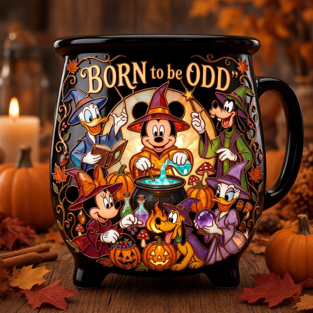 Personalized Cauldron Coffee Mug Custom Name Halloween Gift for Her Cauldron Coffee Mug GradoCreations