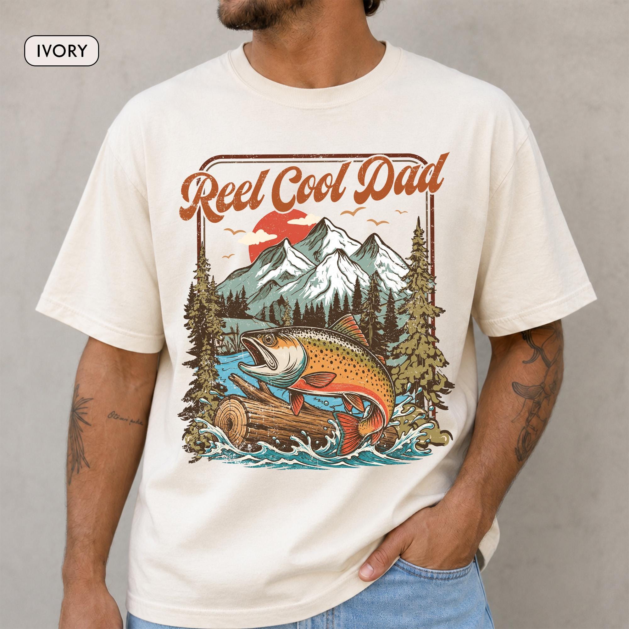 Personalized Fishing Dad Comfort Shirt Gift for Father's Day Comfort Shirt FIX GradoCreations