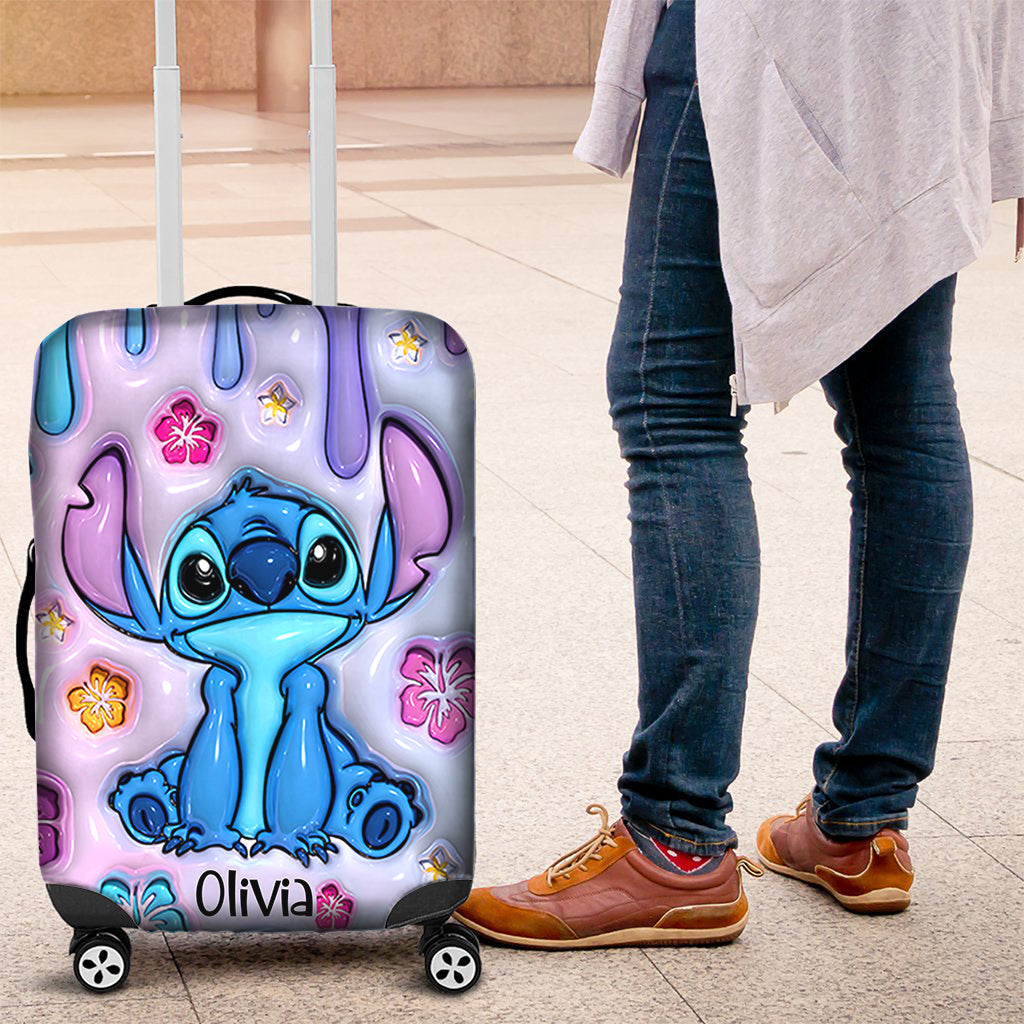 Personalized Ohana Luggage Cover Custom Name Gift for Travelers Luggage Cover GradoCreations