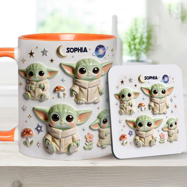 Personalized Galaxy Alien Mug Cute Gift for Movie Fans