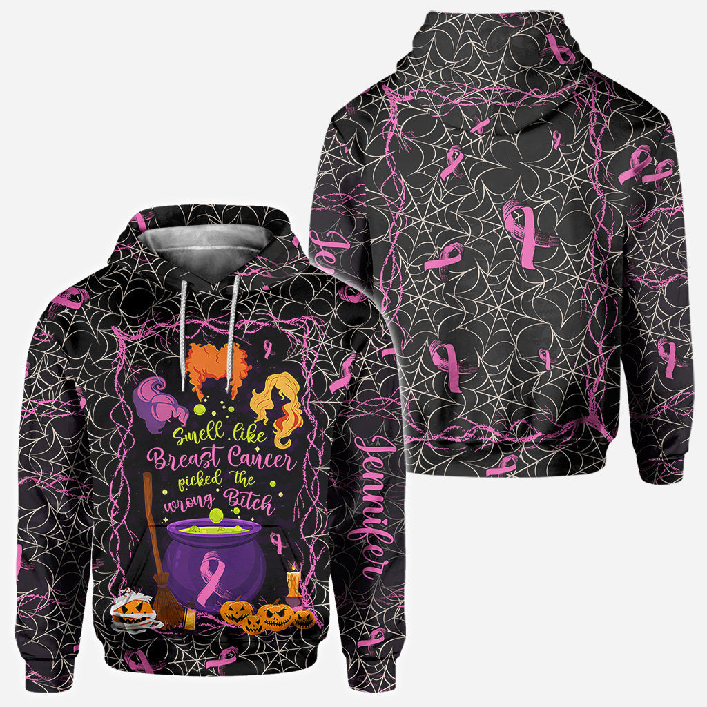 Personalized Breast Cancer Awareness All Over Shirt for Halloween All Over Shirt GradoCreations