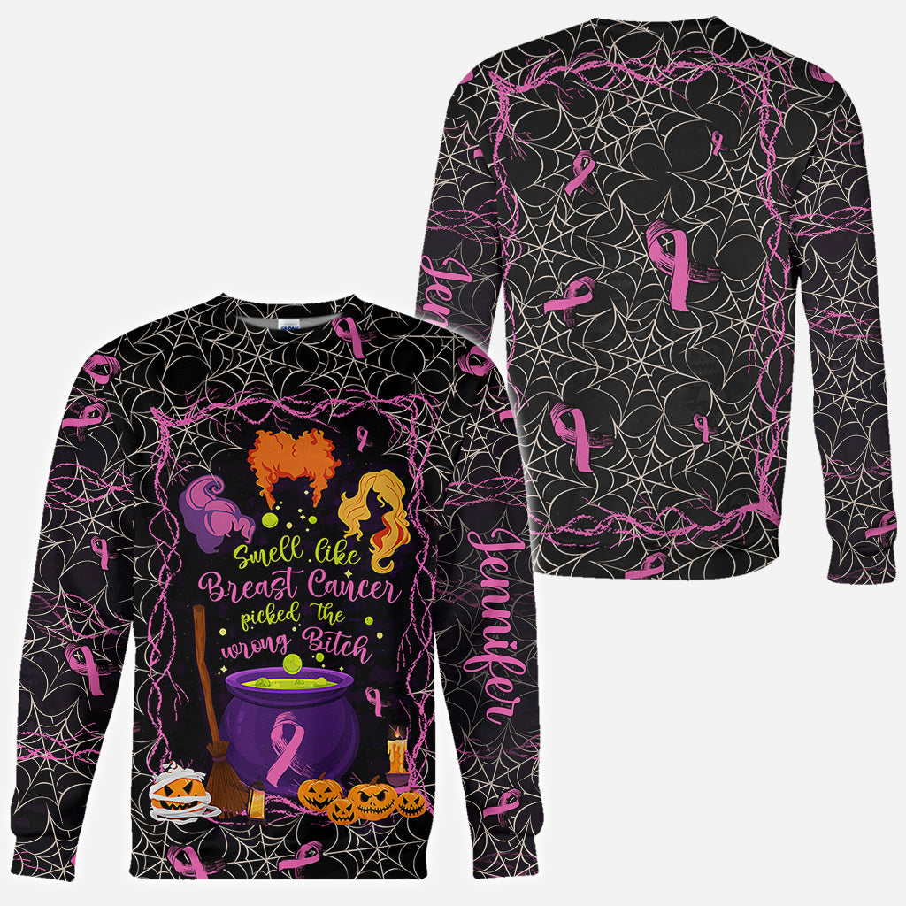 Personalized Breast Cancer Awareness All Over Shirt for Halloween All Over Shirt GradoCreations