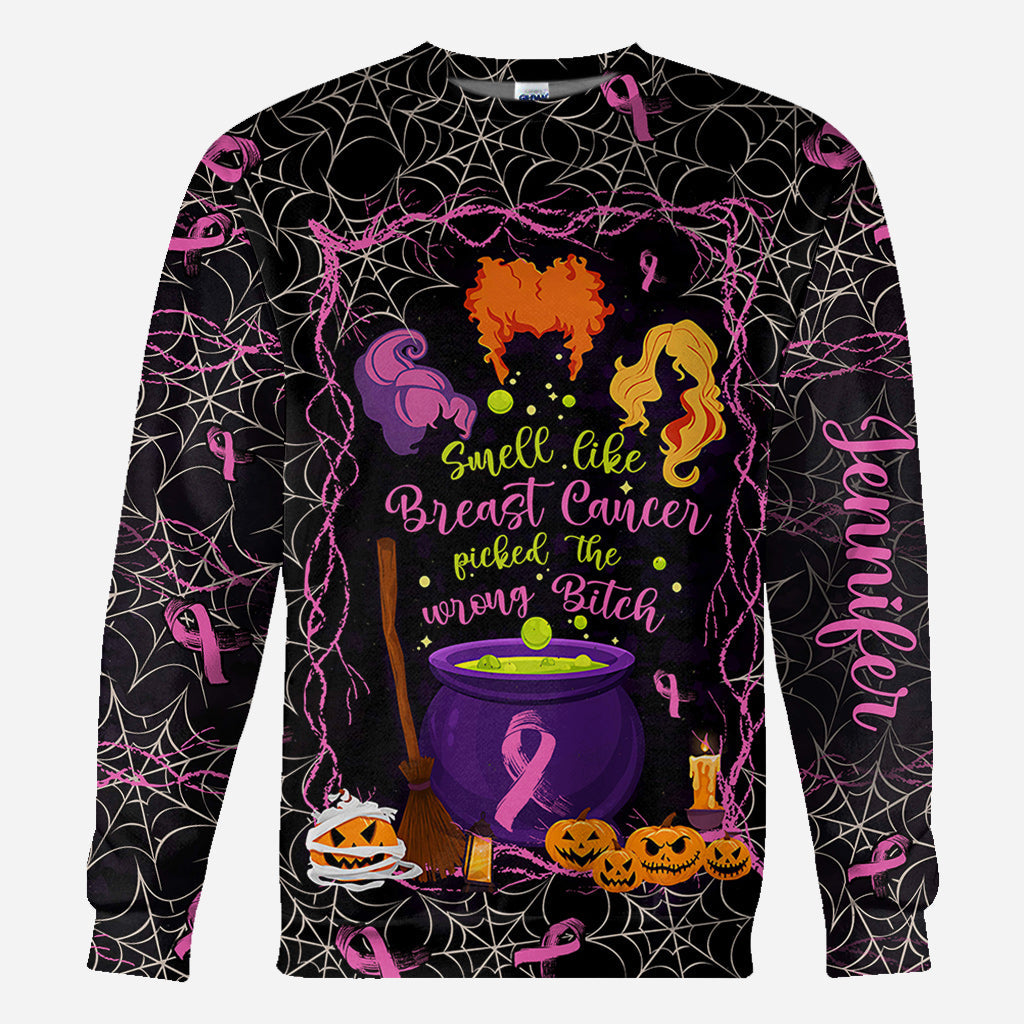 Personalized Breast Cancer Awareness All Over Shirt for Halloween All Over Shirt GradoCreations