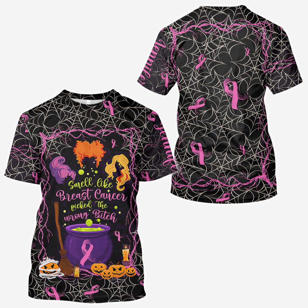 Personalized Breast Cancer Awareness All Over Shirt for Halloween All Over Shirt GradoCreations
