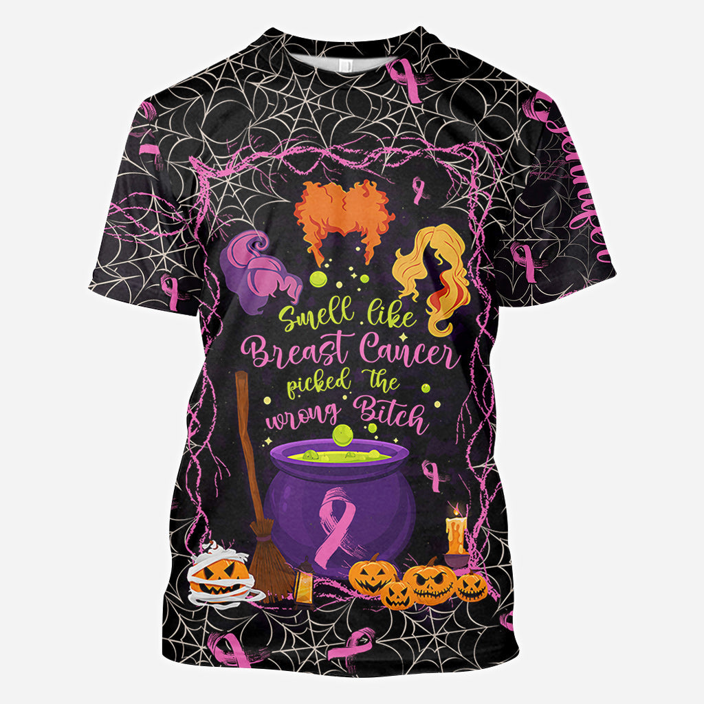 Personalized Breast Cancer Awareness All Over Shirt for Halloween All Over Shirt GradoCreations