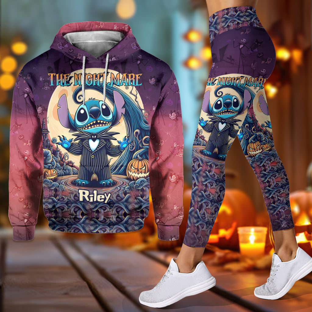 Personalized Nightmare Ohana Hoodie and Leggings Set for Halloween Gift Hoodie & Leggings GradoCreations
