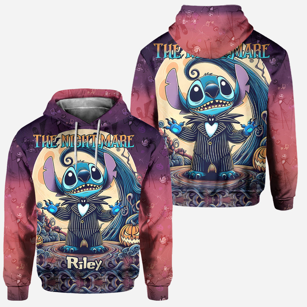 Personalized Nightmare Ohana Hoodie and Leggings Set for Halloween Gift Hoodie & Leggings GradoCreations