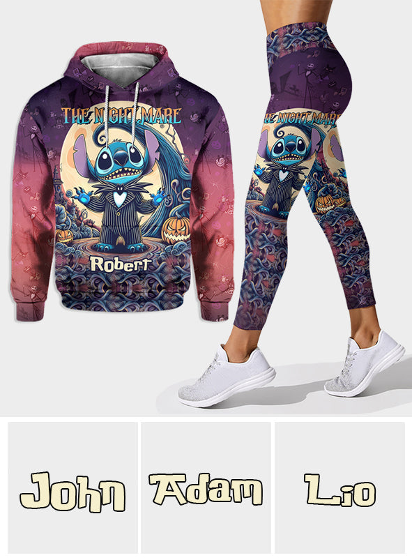Personalized Nightmare Ohana Hoodie and Leggings Set for Halloween Gift Hoodie & Leggings GradoCreations