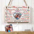 Personalized Rectangle Wood Sign Custom Photo Gift for Couples Rectangle Wood Sign GradoCreations