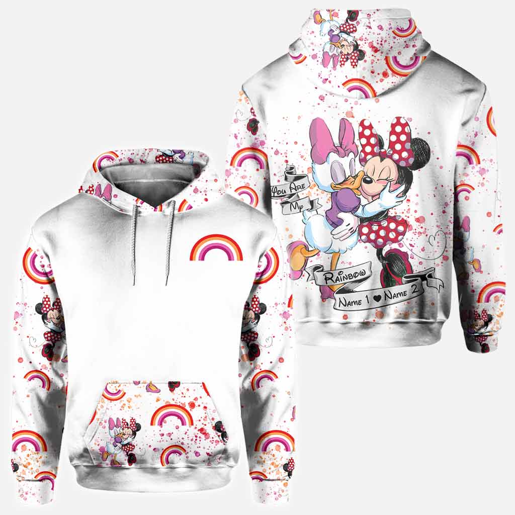 Personalized All-Over Print LGBT Support T-Shirt and Hoodie for Couple Gift All Over Shirt GradoCreations