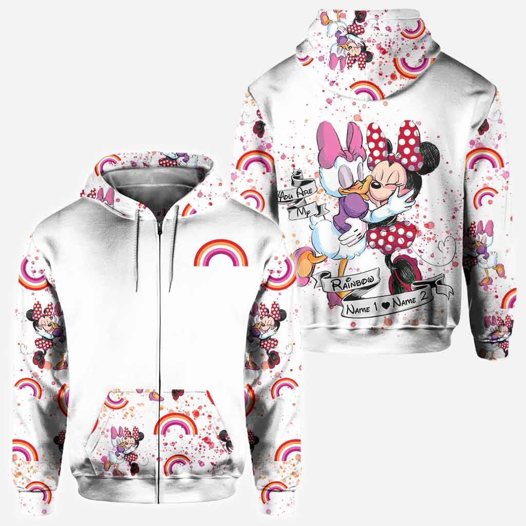 Personalized All-Over Print LGBT Support T-Shirt and Hoodie for Couple Gift All Over Shirt GradoCreations
