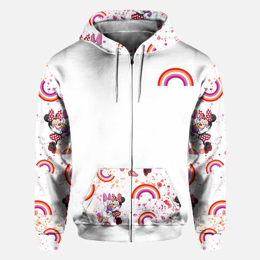 Personalized All-Over Print LGBT Support T-Shirt and Hoodie for Couple Gift All Over Shirt GradoCreations