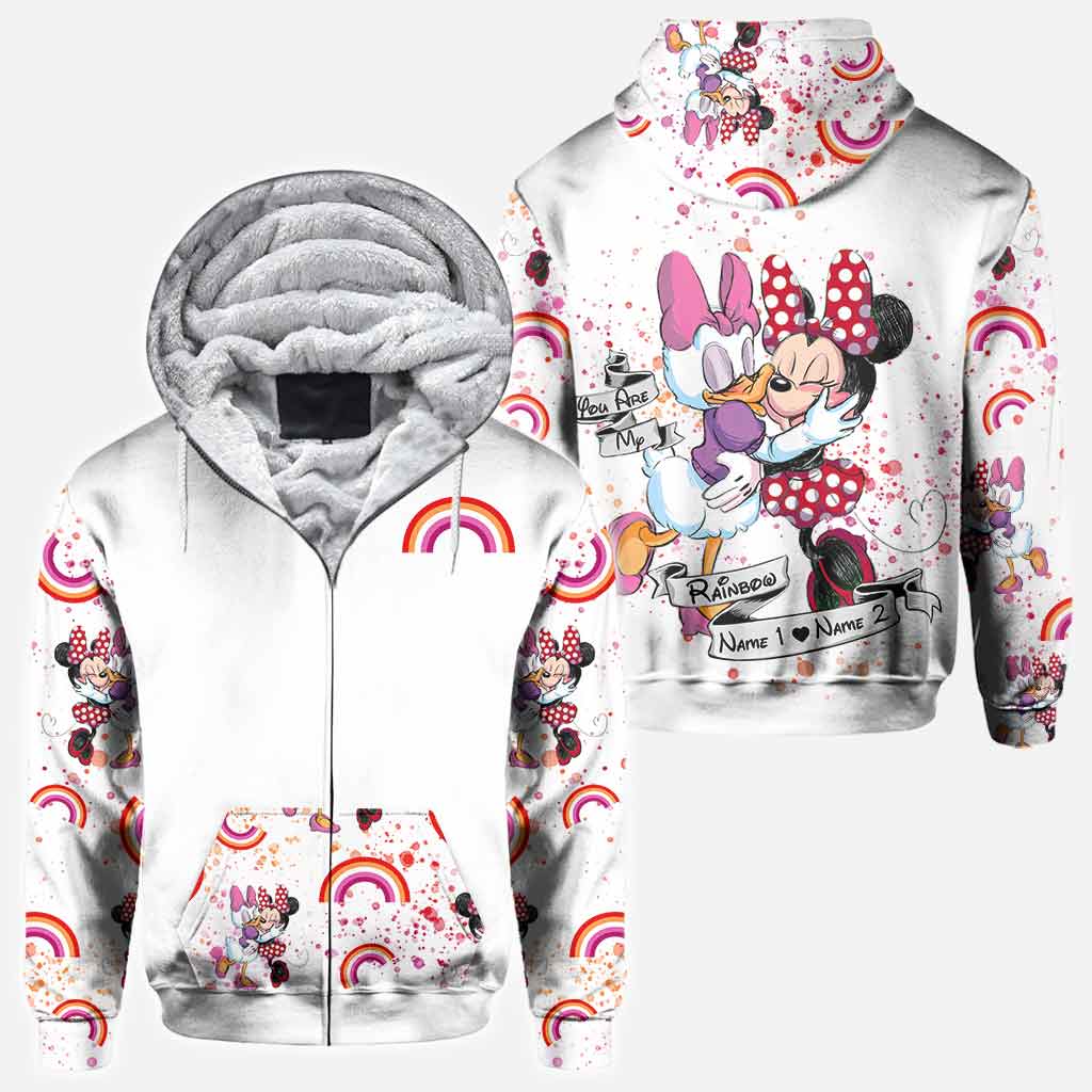 Personalized All-Over Print LGBT Support T-Shirt and Hoodie for Couple Gift All Over Shirt GradoCreations