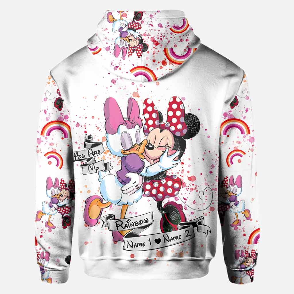 Personalized All-Over Print LGBT Support T-Shirt and Hoodie for Couple Gift All Over Shirt GradoCreations