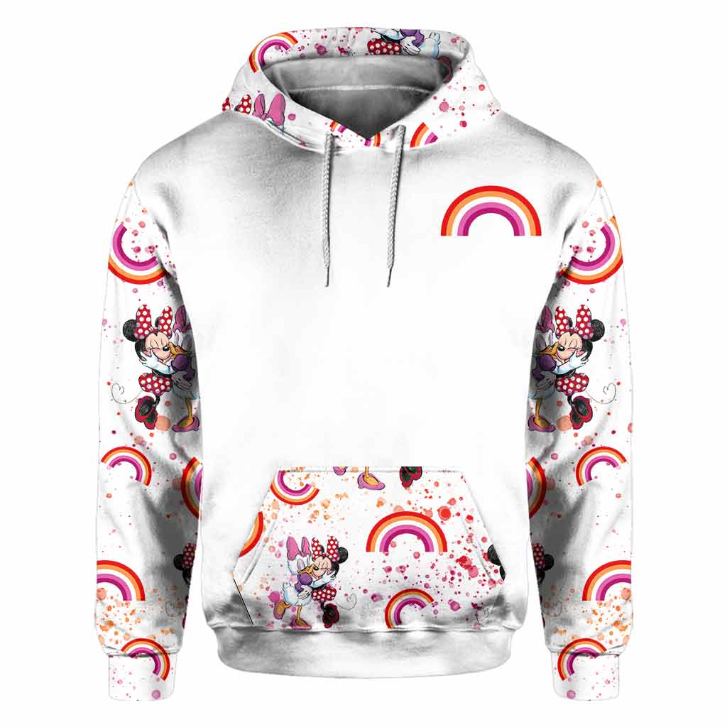 Personalized All-Over Print LGBT Support T-Shirt and Hoodie for Couple Gift All Over Shirt GradoCreations