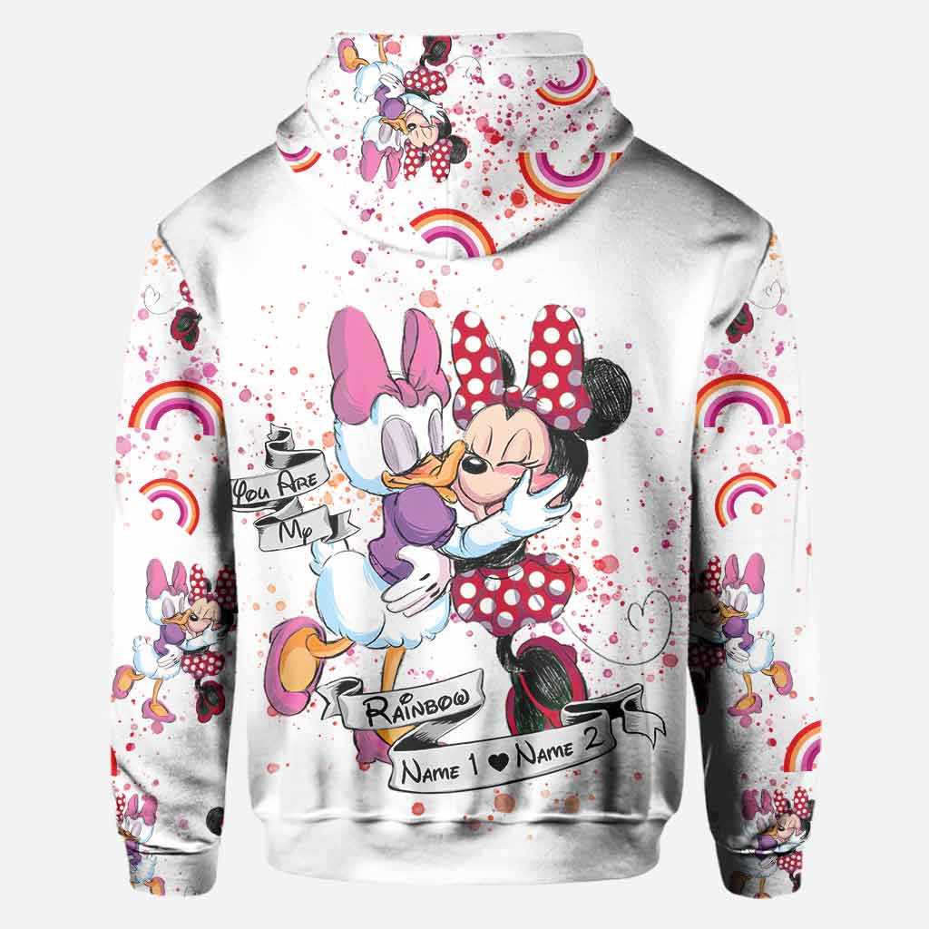 Personalized All-Over Print LGBT Support T-Shirt and Hoodie for Couple Gift All Over Shirt GradoCreations