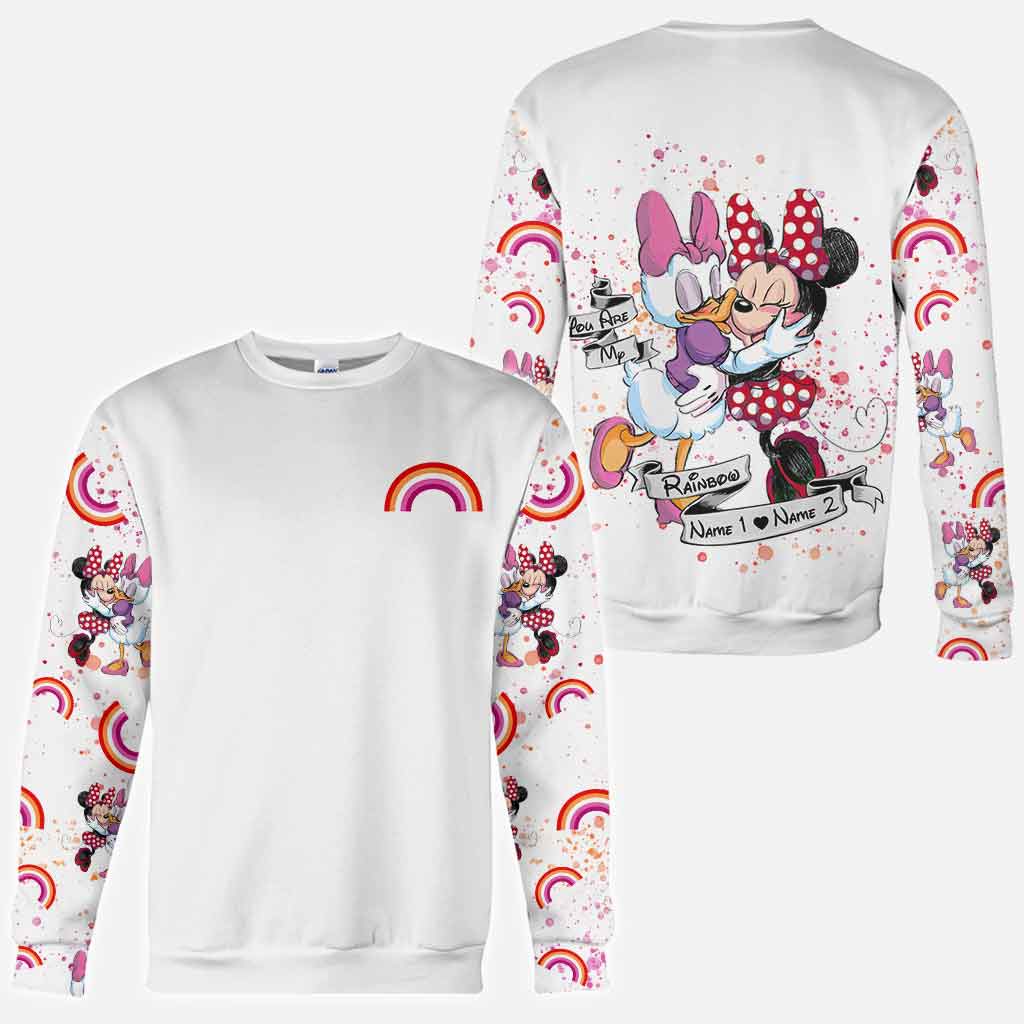 Personalized All-Over Print LGBT Support T-Shirt and Hoodie for Couple Gift All Over Shirt GradoCreations