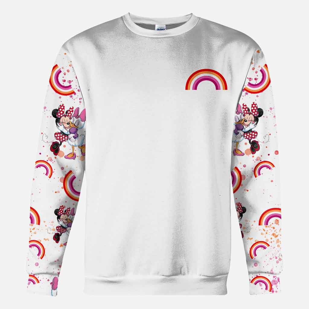 Personalized All-Over Print LGBT Support T-Shirt and Hoodie for Couple Gift All Over Shirt GradoCreations