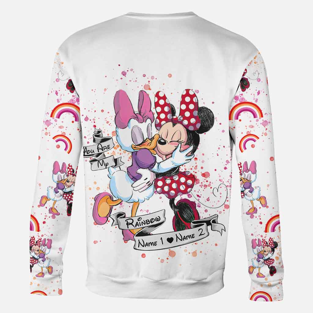 Personalized All-Over Print LGBT Support T-Shirt and Hoodie for Couple Gift All Over Shirt GradoCreations