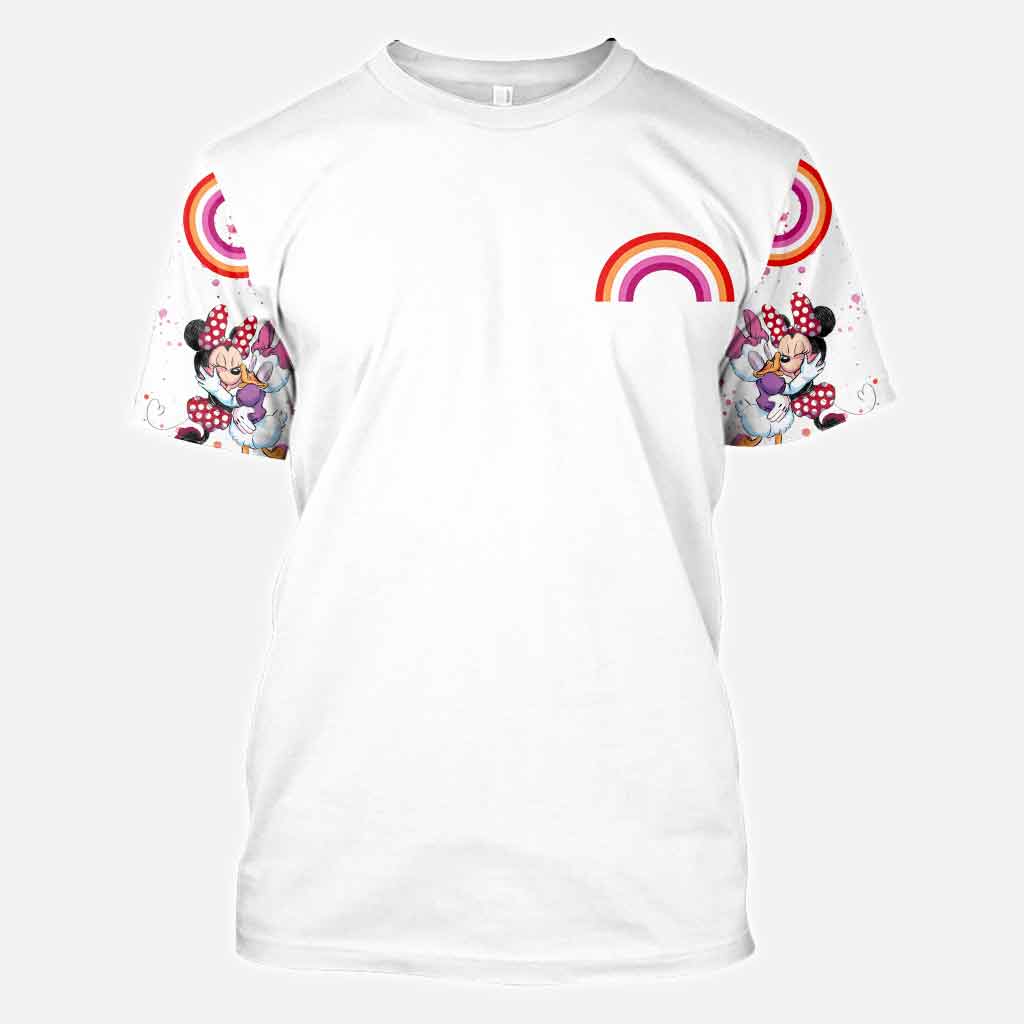 Personalized All-Over Print LGBT Support T-Shirt and Hoodie for Couple Gift All Over Shirt GradoCreations