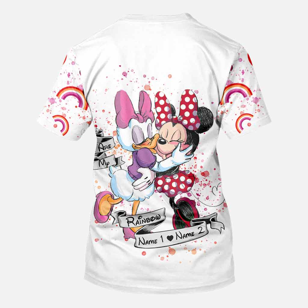 Personalized All-Over Print LGBT Support T-Shirt and Hoodie for Couple Gift All Over Shirt GradoCreations