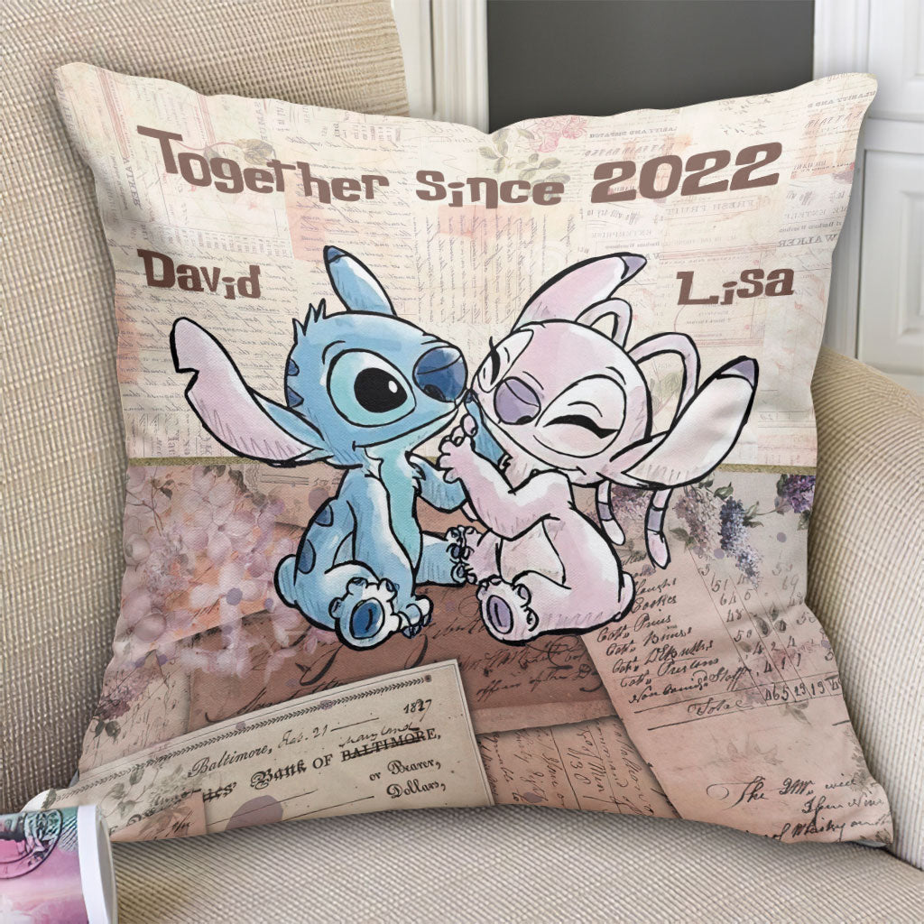 Personalized Couple Ohana Throw Pillow Custom Name Gift Throw Pillow GradoCreations