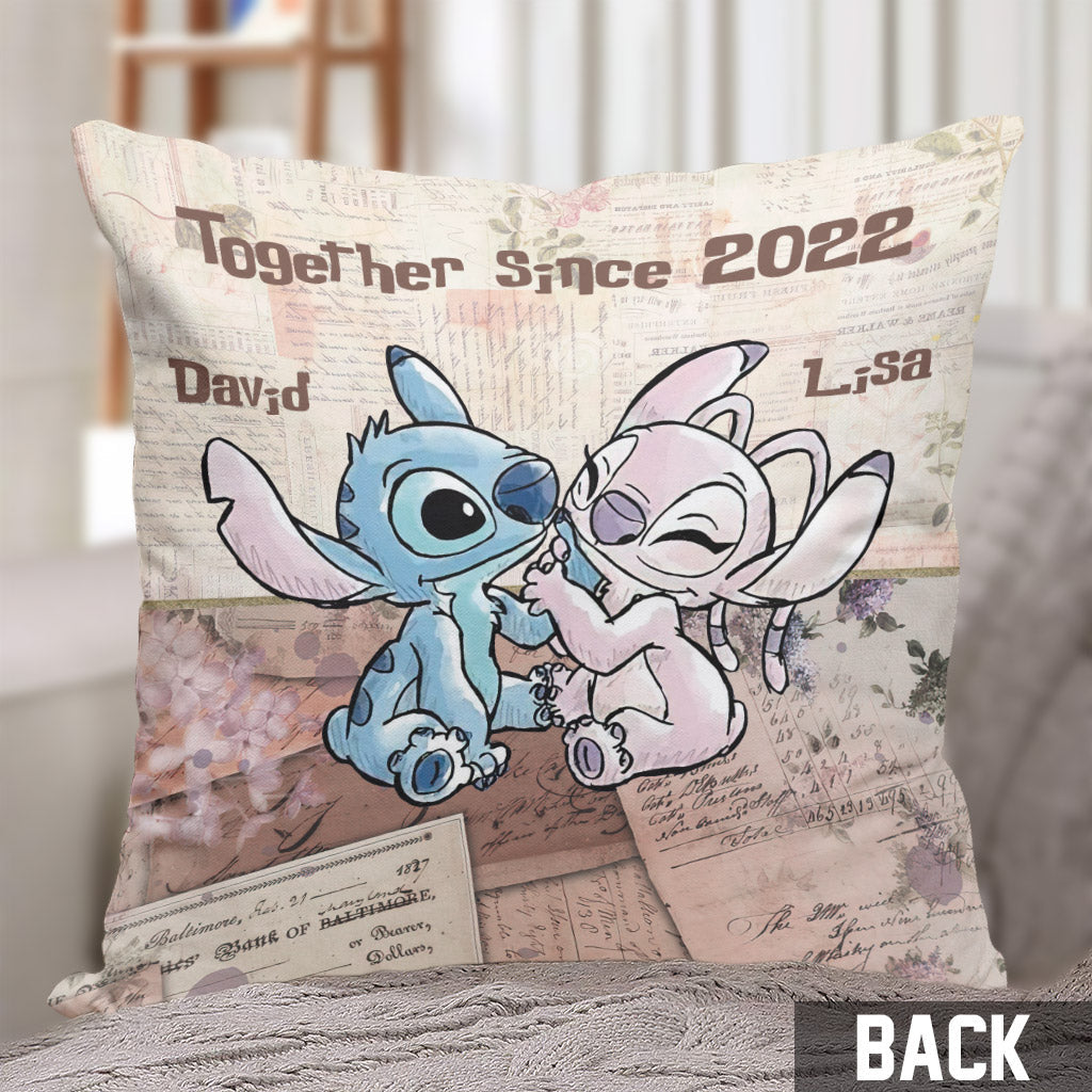 Personalized Couple Ohana Throw Pillow Custom Name Gift Throw Pillow GradoCreations