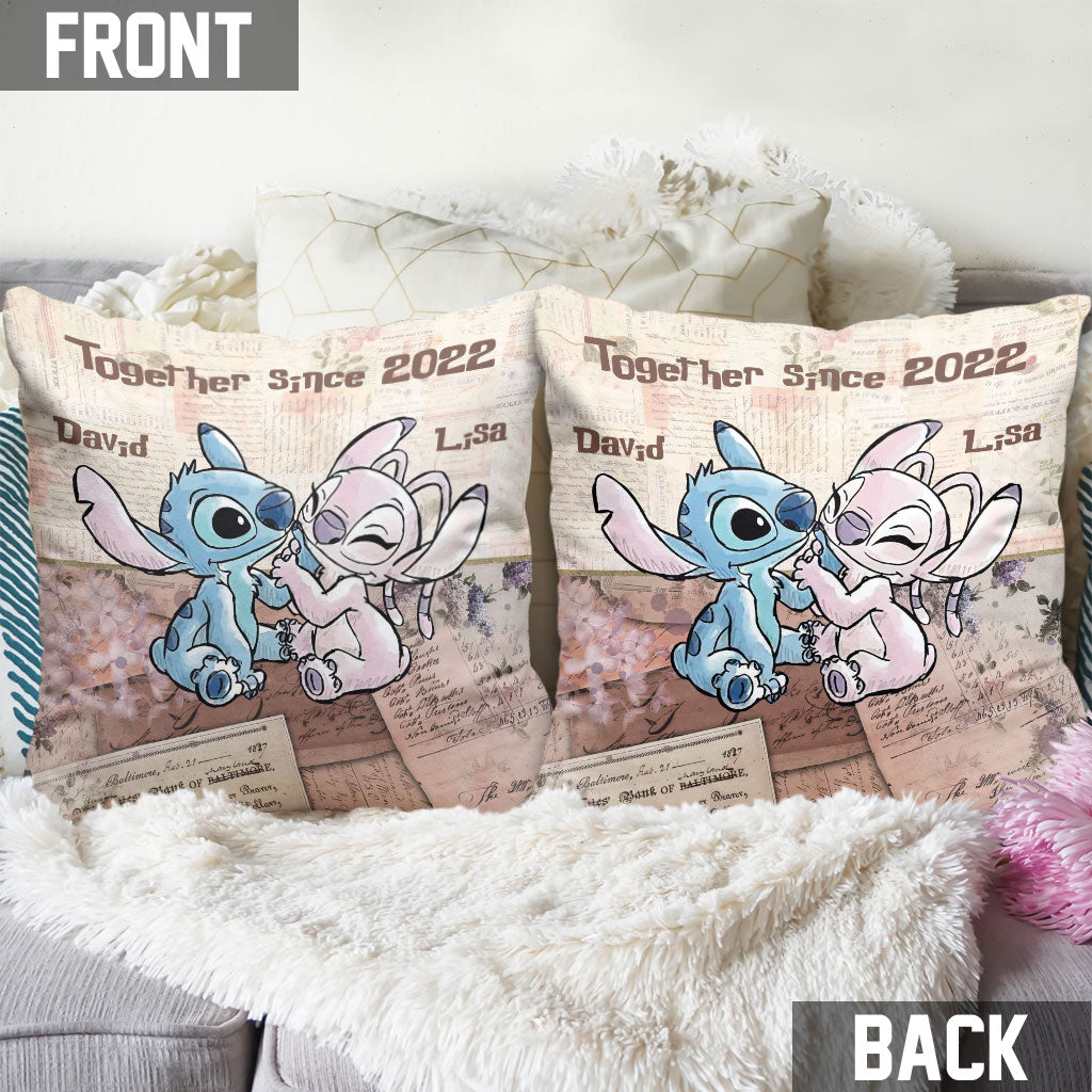 Personalized Couple Ohana Throw Pillow Custom Name Gift Throw Pillow GradoCreations