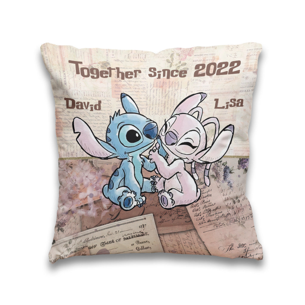 Personalized Couple Ohana Throw Pillow Custom Name Gift Throw Pillow GradoCreations