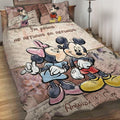 Personalized Couple Quilt Set Soft Polyester Design for Anniversary Quilt Set GradoCreations