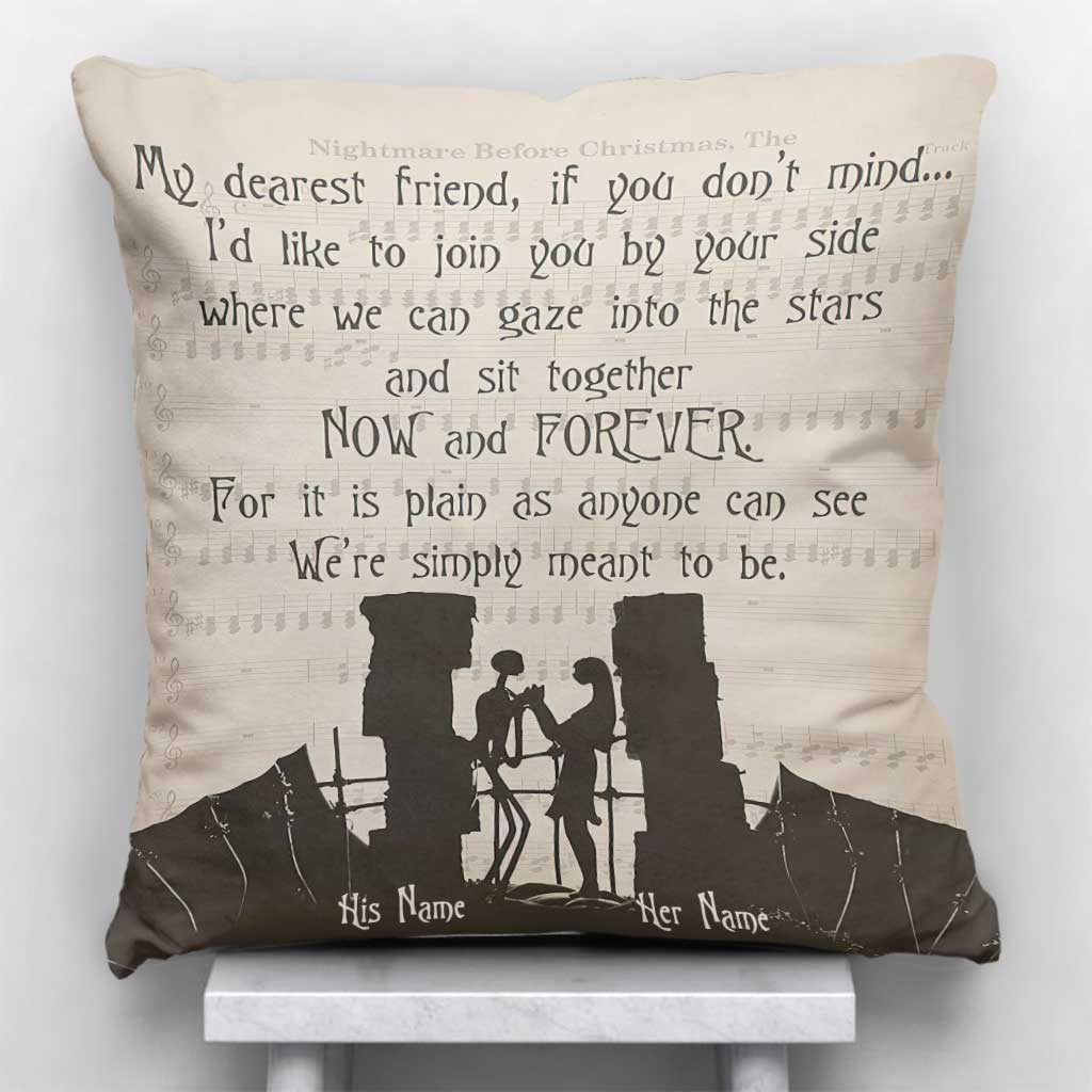 Personalized Couple Throw Pillow Custom Names Gift Idea Throw Pillow GradoCreations