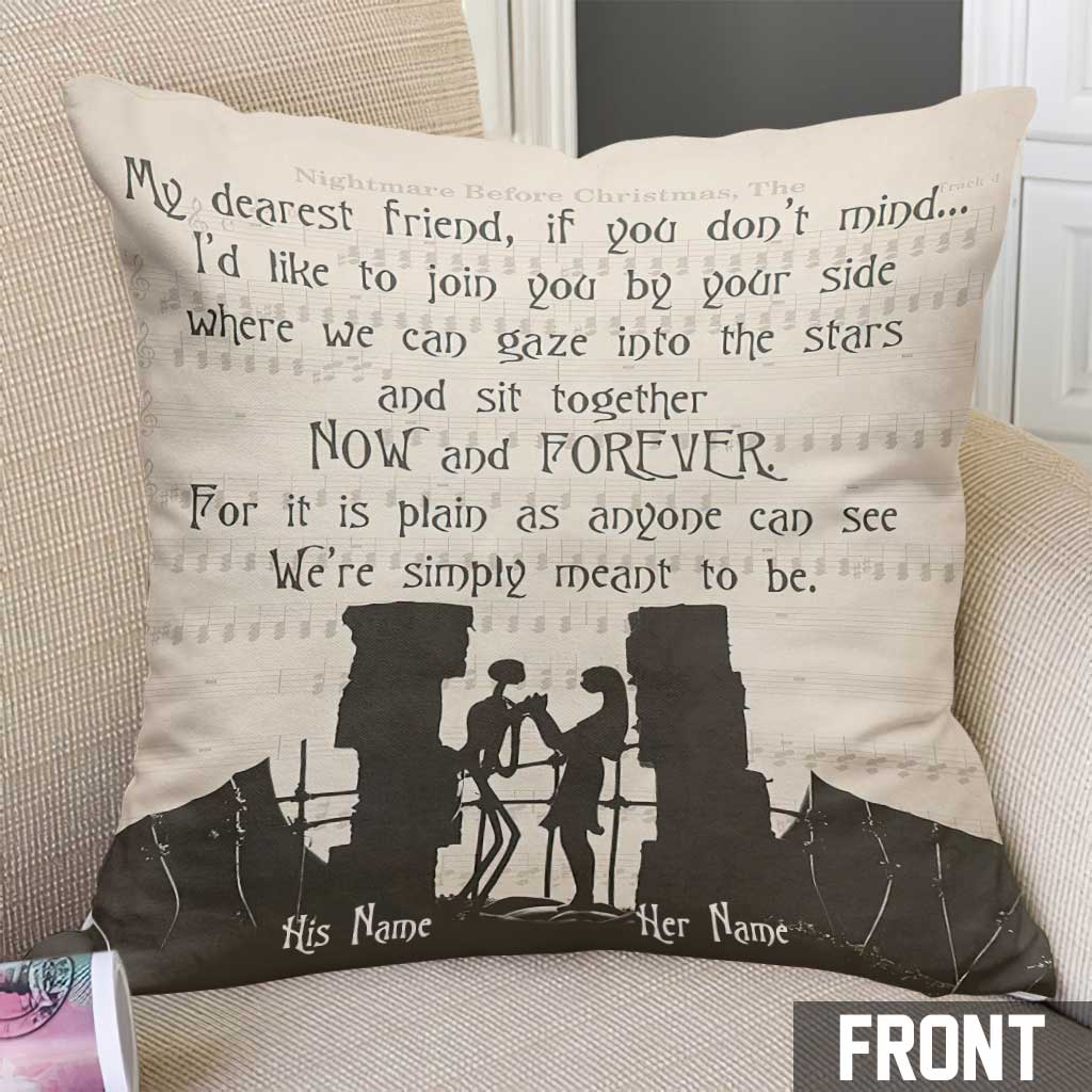 Personalized Couple Throw Pillow Custom Names Gift Idea Throw Pillow GradoCreations