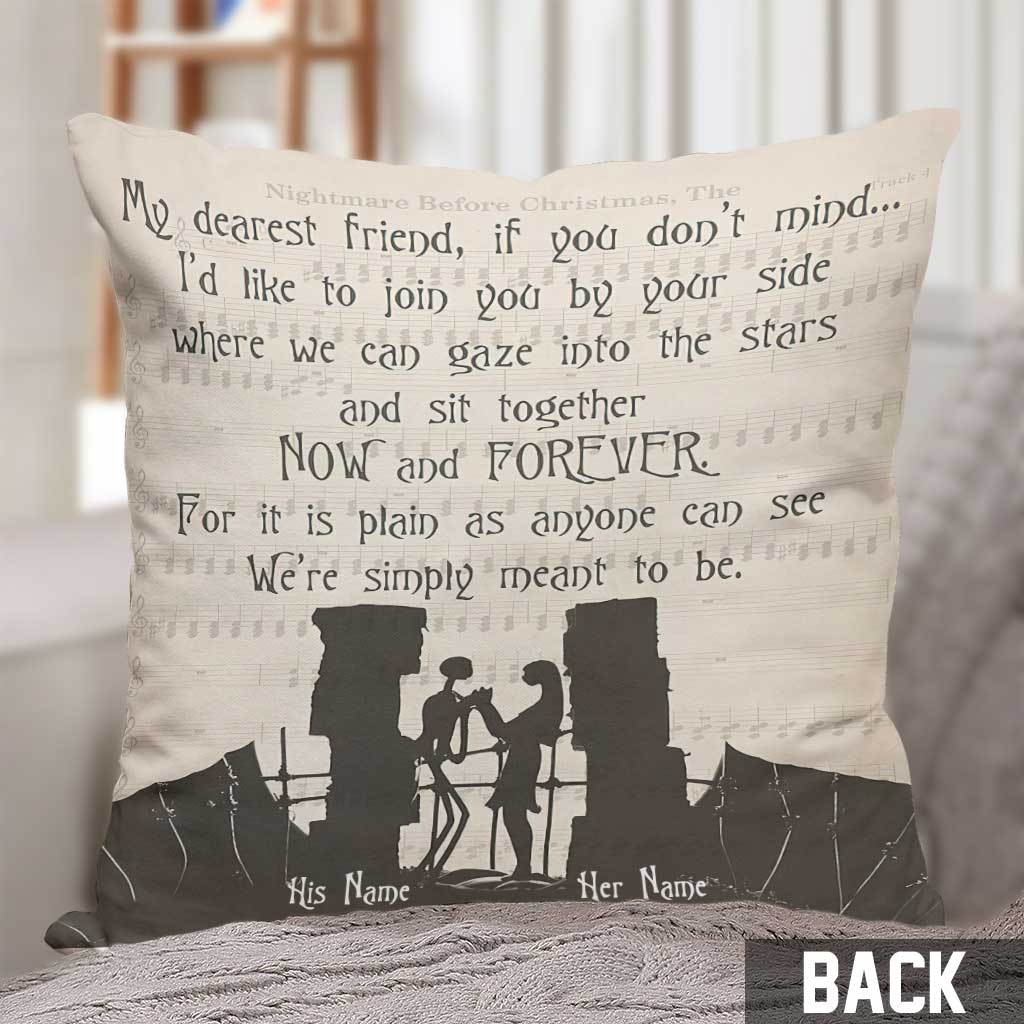 Personalized Couple Throw Pillow Custom Names Gift Idea Throw Pillow GradoCreations