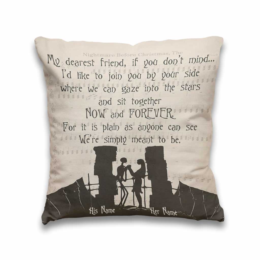 Personalized Couple Throw Pillow Custom Names Gift Idea Throw Pillow GradoCreations