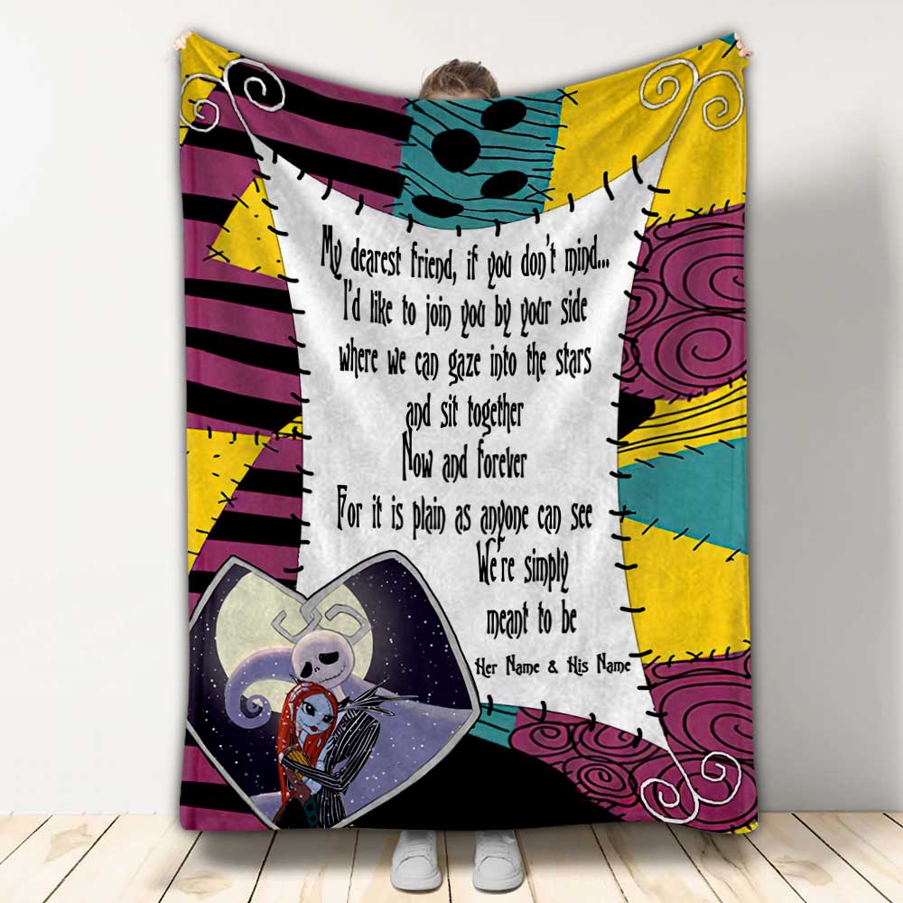 Personalized Couple Blanket Custom Design Gift for Anniversary Blanket GradoCreations
