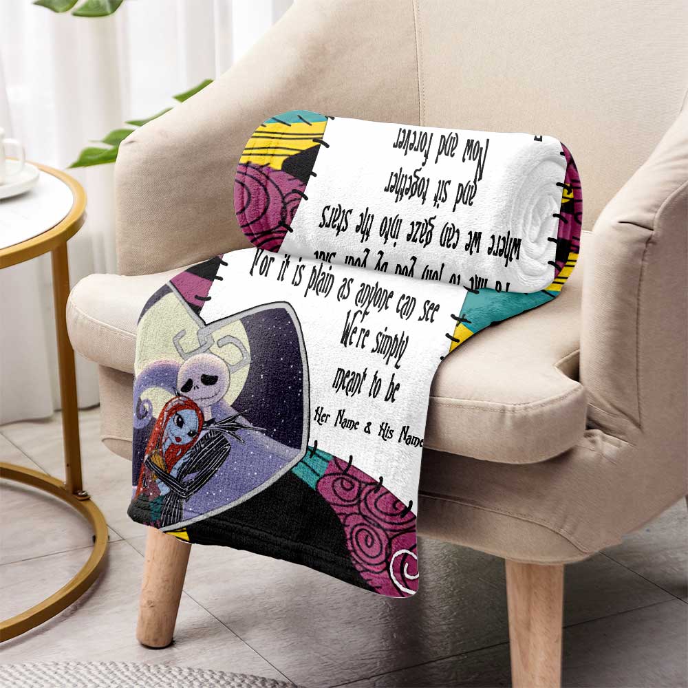 Personalized Couple Blanket Custom Design Gift for Anniversary Blanket GradoCreations