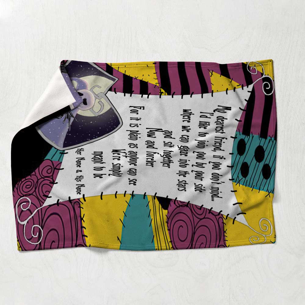 Personalized Couple Blanket Custom Design Gift for Anniversary Blanket GradoCreations