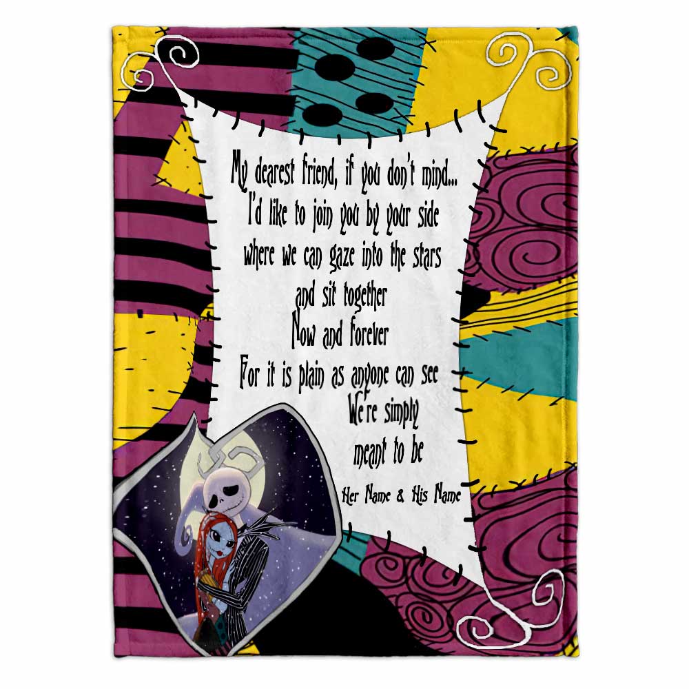 Personalized Couple Blanket Custom Design Gift for Anniversary Blanket GradoCreations