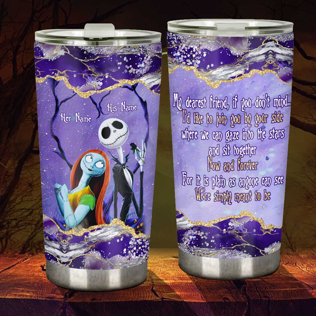 Personalized Nightmare Tumbler Custom Names Couple Gift Tumbler GradoCreations