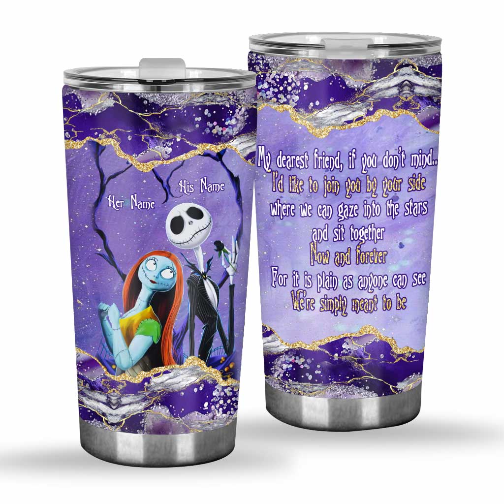 Personalized Nightmare Tumbler Custom Names Couple Gift Tumbler GradoCreations