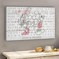 Personalized Love Is Patient Couple Canvas Art Gift Canvas and Poster GradoCreations